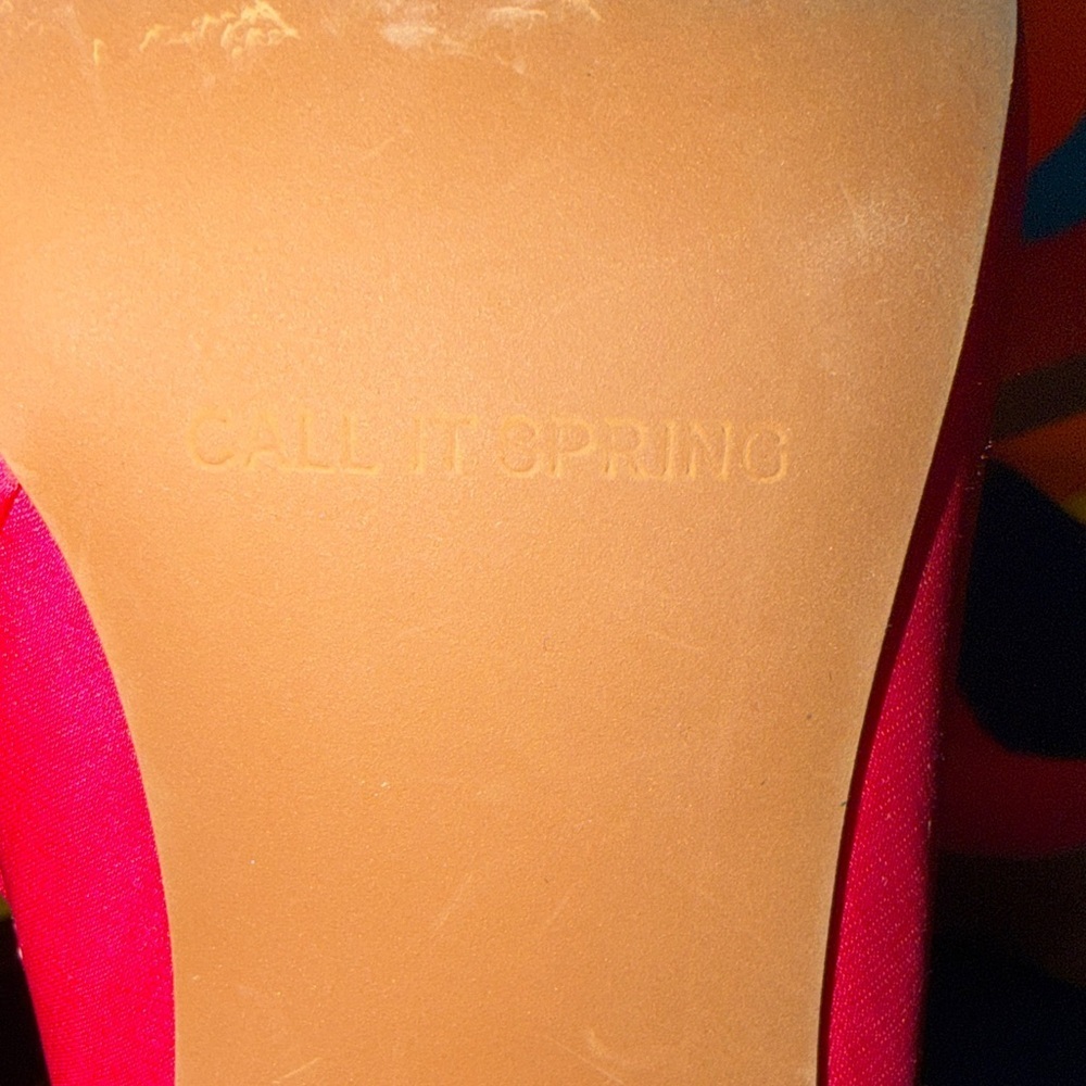 Call It Spring Fuchsia Heeled Boots - Picture 2 of 4